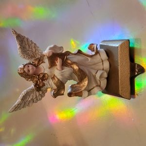Metal Angel stocking hanger